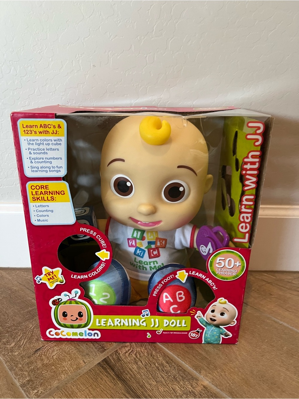 CoComelon Interactive Learning JJ Doll educational songs and phrases NIB $35